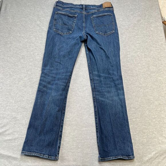 American Eagle Jeans Mens 36x34 (34x32) Original Bootcut Flex Denim Blue Cowboy - Picture 4 of 12